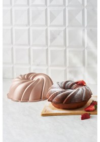 Resim Karaca Pare Metalik Pudra Döküm Kek Kalıbı 