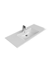 Resim Cerastyle İbiza 121x51 Cm Etajerli Lavabo Tek Hazneli 