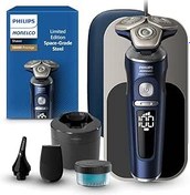 Resim Philips Norelco S9000 Prestige Şarj Edilebilir Islak ve Kuru Tıraş Makinesi Space Grade Edition, SP9886/89 