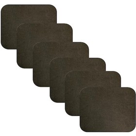 Resim Knsz oturma minderi 6 lı mazlum kahve penye kumaş tel sandalyesi oturma yeri için 