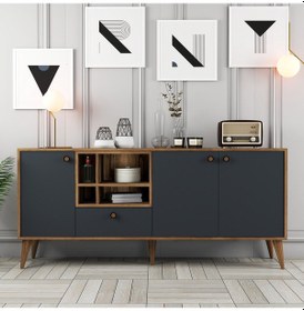 Resim Napoli Konsol - Antrasit 