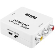 Resim Hdmi To Av Rca Tos Çevirici Dönüştürücü Adaptör 