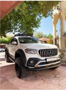 Resim Mercedes X-class 2017+ Uyumlu Off Road Ön Tampon Koruma Demiri Siyah Tekli Bıyık Aqm4wd 