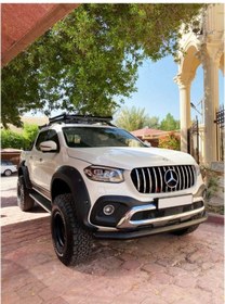 Resim Mercedes X-class 2017+ Uyumlu Off Road Ön Tampon Koruma Demiri Siyah Tekli Bıyık Aqm4wd 