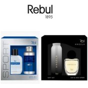 Resim Rebul Sport Erkek Parfüm EDT 50 ML + Sport Erkek Sprey Deodorant 150 ML + Angela Kadın Parfüm EDP 50 ML + Angela Kadın Sprey Deodorant 150 ML 