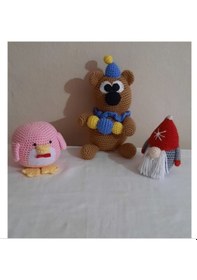 Resim Amigurumi Örgü Oyuncak Uyku Bebekleri 