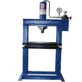 Resim Hsk Makina Masa Tipi 10 Ton Kollu Manuel Hidrolik Pres 