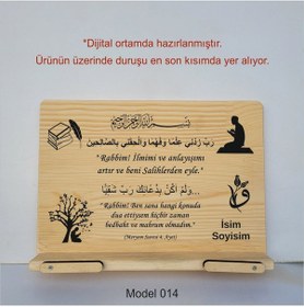 Resim Münzevi Masaüstü Ahşap Rahle/tablet/kitap Tutucu-model014 
