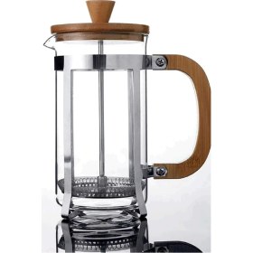 Resim Bambu 600 ml French Press Cam Üzeri Çelik Kaplama Lüx 