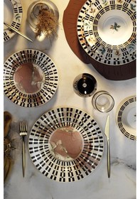 Resim Kütahya Porselen Bone Kalipso 24 Parça 6 Kişilik Yemek Takımı 124 