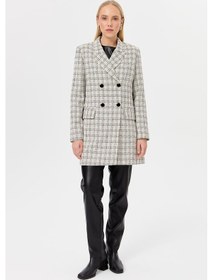 Resim Chanel Dokumalı Kruvaze Kapamalı Ceket Beyaz-beyaz Beyaz 