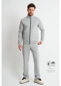 Resim Shooter Sportswear Shooter Premium Rahat Kalıp Mevsimlik Yumuşak Dokulu Erkek Eşofman Takımı Haki 