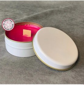 Resim Uretti - Ayşe 7362 - El Yapımı Japon Kiraz Çiçeği Kokulu Metal Kutuda Dekoratif Mum - 3 X 7 Cm Kiraz Çiçeği 