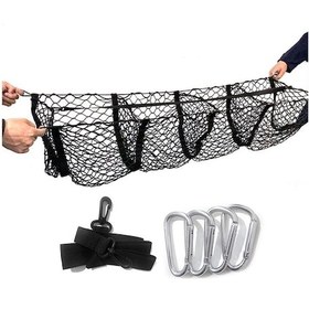Resim Vkemall Siyah Yüksek Esnek Fileli Cep Seti, 3/4 Izgara Seçenekli, 900-1100mm X 300mm, 300g 
