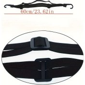 Resim Chuangyinshop 60 Cm Esnek Bsddp Siyah Fileli Çengelli Çekilebilir Motosiklet Kask İpi 