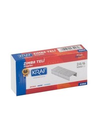 Resim Kraf 24/6 Zımba Teli Beyaz - 1000'lik -10 Kutu N11.238 