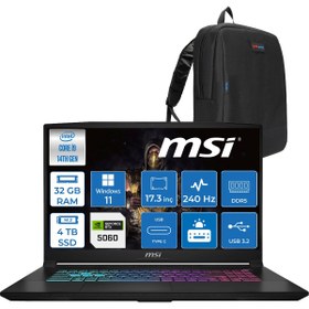 Resim MSI Katana 17 İ9-14900HX 32GB 4tb SSD 8GB/RTX5070 115W 17.3" Qhd 240Hz IPS WIN11PRO W048XTRP10 