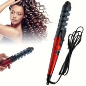 Resim 1 adet Spiral Saç Kıvırıcı, Dalga Şekillendiriciler, 220V, Tip C Fiş, 29W, Pil Yok, Büyük Kıvırmalar ve Kalıcı Dalgalarda Kullanılır, Bowtie Stylin ile 