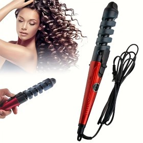 Resim 1 adet Spiral Saç Kıvırıcı, Dalga Şekillendiriciler, 220V, Tip C Fiş, 29W, Pil Yok, Büyük Kıvırmalar ve Kalıcı Dalgalarda Kullanılır, Bowtie Stylin ile 