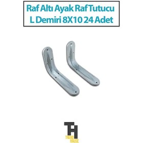 Resim Raf Altı Ayak Raf Tutucu L Demiri 8x10 24 Adet Diğer 
