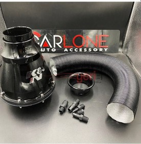 Resim K&n Performans Artırıcı Apollo Tip Açık Hava Filtresi 6.5cm Siyah Renk - Yüksek Performans 