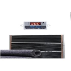 Resim KarahisarKuluçka 80X100 Keçeli Dijital Termostatlı Halı Altı Karbon Isıtıcı 