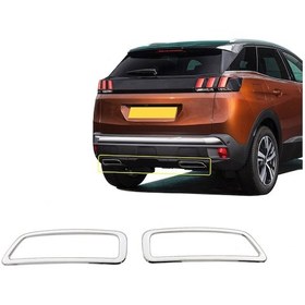 Resim Nova Krom Peugeot 3008 Krom Egzoz Çıkışı 2 Prç. 2016 Üzeri 