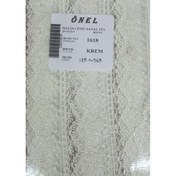 Resim Dantel Polyester Sanal Tül Bant Krem 15 Metre En 3 cm ON-1618-KR 