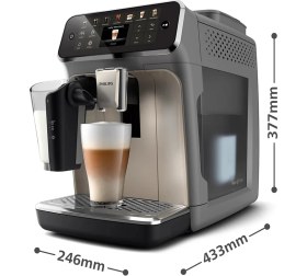 Resim Philips Lattego Tam Otomatik Kahve Makinesi Silentbrew Sessiz Teknoloji & Renkli Ekran 12 Çeşit (Sıcak & Soğuk) ve Çekirdek Kahve 