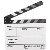 Resim Suofeng Beyaz Akrilik Sinema Klapboard - İngilizce Model, 30x24.5cm, Film Çekimleri İçin Ahşap Ve Akrilik Malzeme 