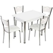 Resim Erezogullari_Mobilya Mutfak Masası Ve 4 Adet Sandalye Takımı Özel Ölçü 60X90 Açılır 