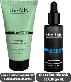 Resim The Fair Ha Hyarülonic Acid Serum 30 ML + Sebum Kontrol Yağlı Ciltler İçin Yüz Temizleme Jeli 150 ML 