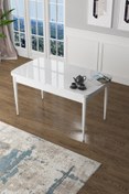 Resim Canisa Concept Zen Serisi 80x132 Açılabilir Mdf Beyaz Mutfak Masası 