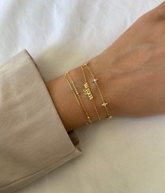 Resim 925 gümüş basic kutup yıldızı bileklik - Silver 