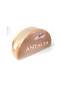 Resim Otantik Peçetelik Antalya Kemer Temalı Seramik Peçetelik 10899 