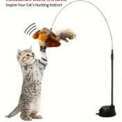 Resim Etkileşimli Kedi Oyuncakları, Yapılmış Üfleme ve Unbreakable Yapay Tüyler | Otomatik Flapping, Çıngırak ve Emme Tabanı | Aktif Oyun için Etkileyici Fiziksel Ses Mekanizması | Dayanıklı Peluş Malzeme, Pencereler / Camlar için İdeal | Pil Gerektirmez, Eğlenceli İç Mekan Aktivitesi | Gerçekçi Kuş Sesleri | Gerçekçi Tüy Tasarımı, Kedi Oyuncakları 