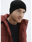 Resim Erkek Katlamalı Basic Bere - Siyah Çok Renkli 