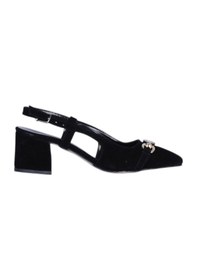 Resim Ayışığı 2811 5cm Slingback Mat Kadın Topuklu Ayakkabı siyah 