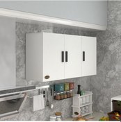 Resim Kenzlife Hazır Mutfak Dirca22 Byz 060 120 22 Mutfak Banyo Dolabı Kapaklı Raflı 