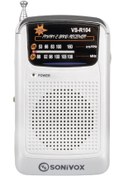 Resim Sonivox VS-R104 Mini FM Radyo Gümüş 