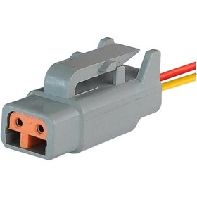 Resim Dtm06-2s Erkek Konnektör 2 Pin Kablolu 