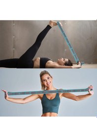 Resim Trendpoint 9 Farklı Seviyeli Direnç Bandı Spor Egzersiz Aerobik Pilates Squat Lastiği Fitness Yoga 