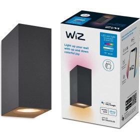 Resim Wiz Akıllı Duvar Lambası Up&Down 2xGU10 LED 16M Renk Seçeneği ile Siyah 