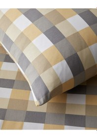 Resim English Home Cuby Kolay Ütülenir Çift Kişilik Nevresim Seti 200x220 Cm Gri-hardal Gri-hardal 