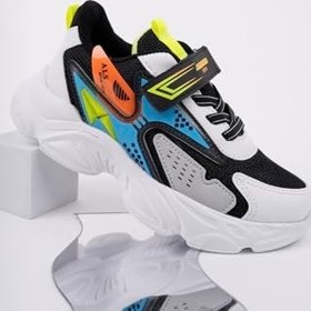 Resim Muggo PANTER Kalın Taban Cırtlı ve Bağcıklı Unisex Çocuk Sneaker Spor Ayakkabı 