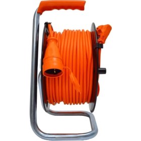 Resim Bylion 50 Metre Seyyar Makaralı Uzatma Kablosu Dişi Fişli Bahçe Tipi Termal Sigortalı 3x1.5 mm + 2 Metre 