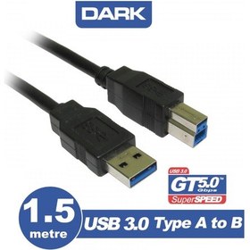 Resim Dark Dk-Cb-Usb3Prnl150 1.5 Mt Usb 3.0 To Usb 3.0 Tip B Erkek-Erke 