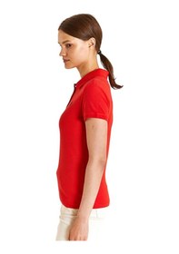 Resim U.S. Polo Assn. Kadın Basic Polo Yaka Tişört Kırmızı 