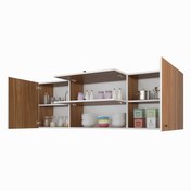 Resim Kenzlife hazır mutfak lucida cvz 060*150*22 mutfak banyo dolabı kapaklı raflı 
