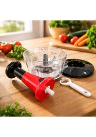 Resim Basmalı El Rondo Kırmızı Kırmızı 